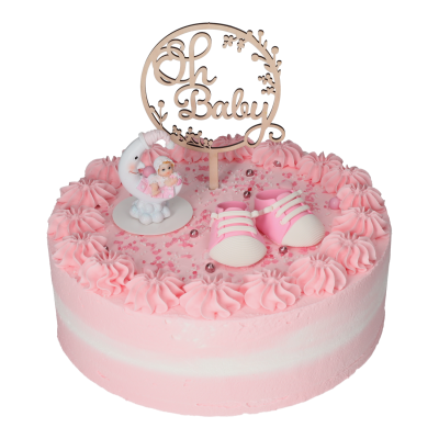 Motivtorte oh baby pink